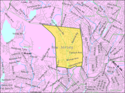 Census Bureau map of North Haledon, New Jersey