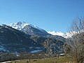 Blick auf das Châtel-Argent vom Castello Sarriod de la Tour aus