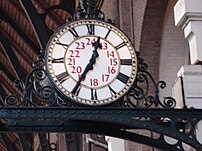 Clock in Kings Cross railway station