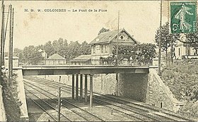 Le pont de la Puce à Colombes.