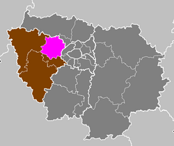 Location of Saint-Germain-en-Laye in Île-de-France