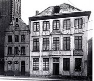 Haus „Zur Stadt Rom“ (links) und Douvenhaus (rechts), um 1911