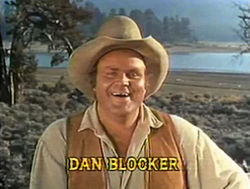 Dan Blocker Hoss Cartwrightina Bonanzassa.
