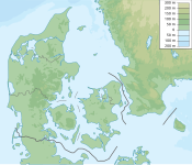 Mapa konturowa Danii