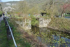 Le bassin de l'écluse de Fêchereux.