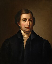 A portrait of Edmund Randolph, facing right