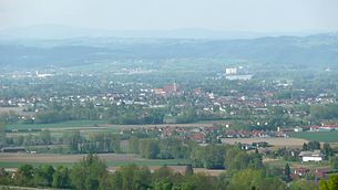 Blick von Süden auf Eferding