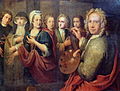 Englebert Fisen, Portrait de l'artiste avec sa famille (1722)