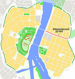 На карте Великого Новгорода