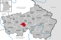 Läget för Friedenfels i Landkreis Tirschenreuth