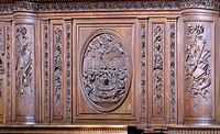 Detail of the choir stalls