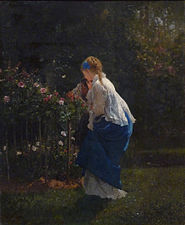 Femme au rosier (1875), musée des Beaux-Arts de Strasbourg.