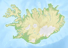 ネーシャヴェトリル地熱発電所の位置（アイスランド内）