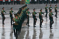 An honor guard performance in Ashgabat.