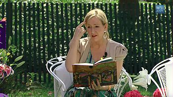 Author J.K. Rowling reads from Harry Potter an...