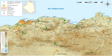 Карта Малої і Великої Кабілії (фр.)