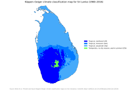 Кліматична карта Шрі-Ланки (за Кеппеном)