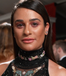 Lea Michele at 59th Annual Grammy Awards Lea Michele Grammys 2017.png