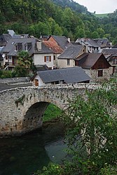 The 13th century bridge in Les Bordes-sur-Lez