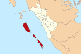 Kaart van Mentawai-eilanden