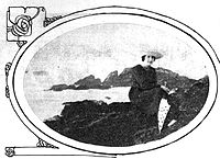 Magdalena Petit on Las Terrazas Beach rocks, Pichilemu, 1918.