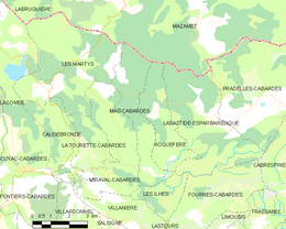 Mas-Cabardès - Localizazion