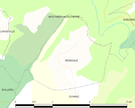 Mapa obce Renédale