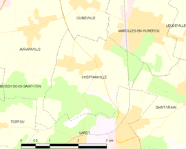 Mapa obce Cheptainville