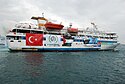 Die Mavi Marmara, Teil der Ship-to-Gaza-Flotte