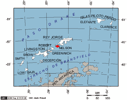 ostrov Nelson Island v souostroví Jižní Shetlandy