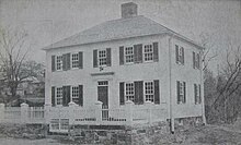 First Academy Building c. 1910, where the school opened in 1783 Original Phillips Exeter Academy Building.jpg