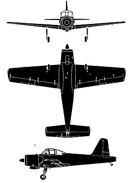 vue en plan de l’avion