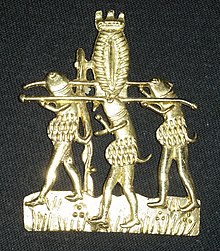 Photograph of a reproduction of a 14th-century brooch