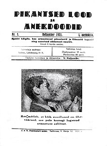 Pikantsed lood ja anekdoodi 1931 esikaas