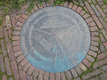 Plaquette driegemeentenpunt 't Look Veldhoven