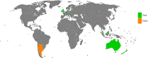 Land hvor Zara (grønt) er mye brukt