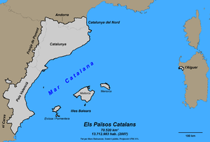 Mapa des Payis catalans