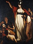 Boudicca in John Opies Gemälde „Boadicea Haranguing The Britons“