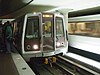 Washington Metro red line train at Metro Center station