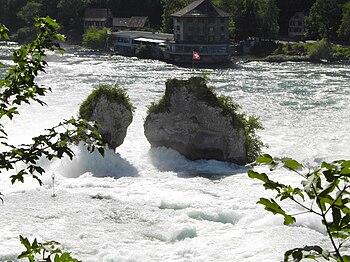 Les chutes du Rhin à Neuhausen près de Schaffhouse