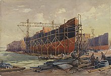 トロントの造船所 (1918) カナダ戦争博物館