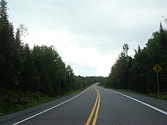 Quebec Route 285 near Saint-Adalbert.