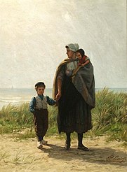 "Na het vertrek der vissers" (1873)