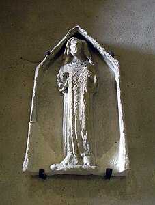 Statue de sainte Opportune, XIIIe siècle.