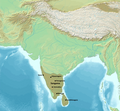 Map of the Sangama dynasty of the Vijayanagara Empire