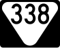 State Route 338 marker