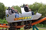 Ein Wagen von Speed: No Limits im Oakwood Theme Park