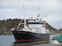 MS «Stø Kurs» på Møkster. Foto: Marius Vassnes