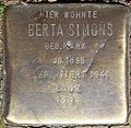 Stolperstein für Berta Simons (Dasselstraße 58)