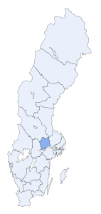 O Condado da Västmanland (Västmanlands län)